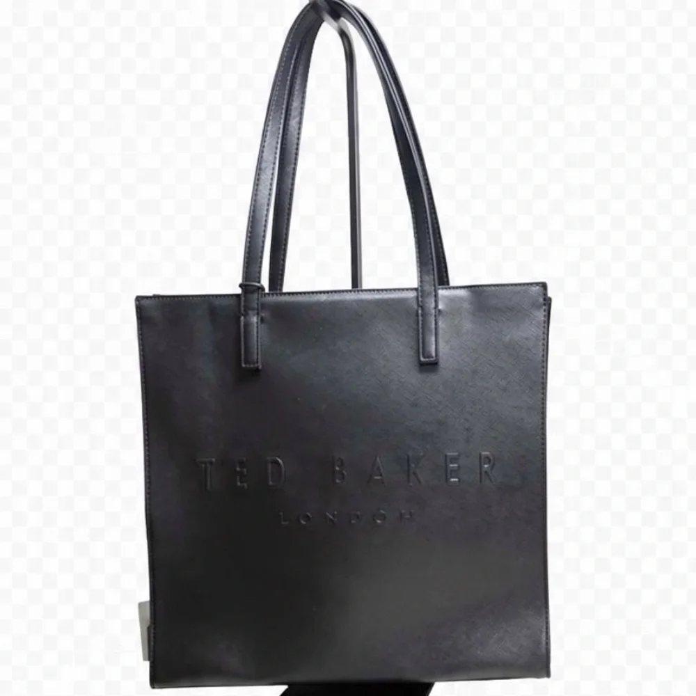 NWT Ted Baker The Icon Black Tote with Matching ID Pouch